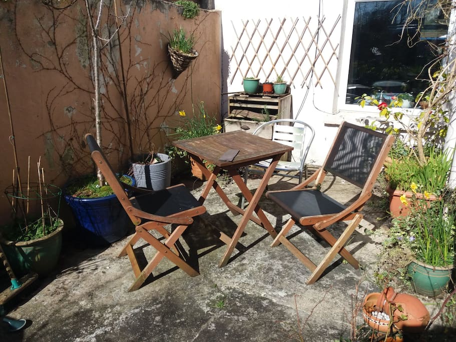 Outside eating area