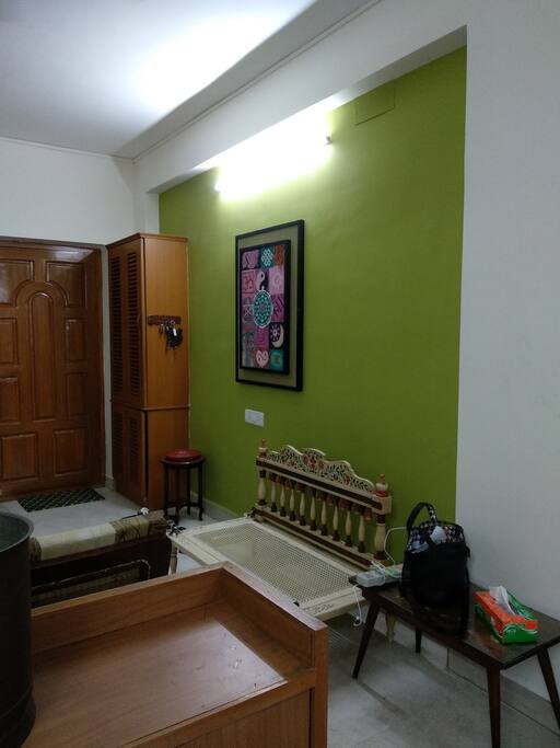 Entrance view - with art wall