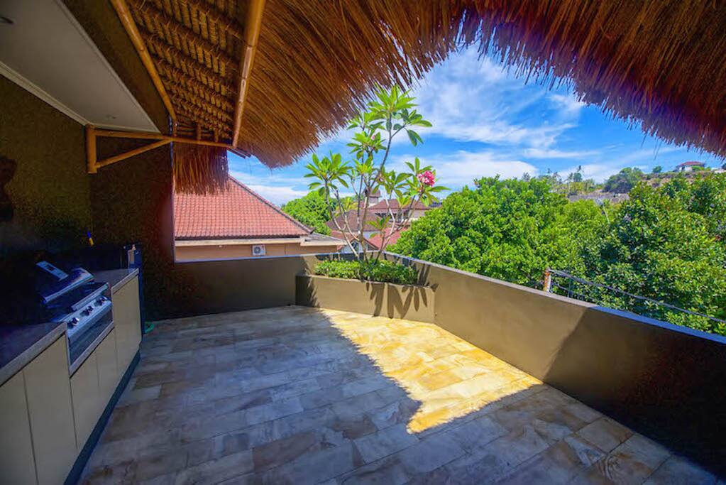 Rooftop garden, BBQ, sink and fridge