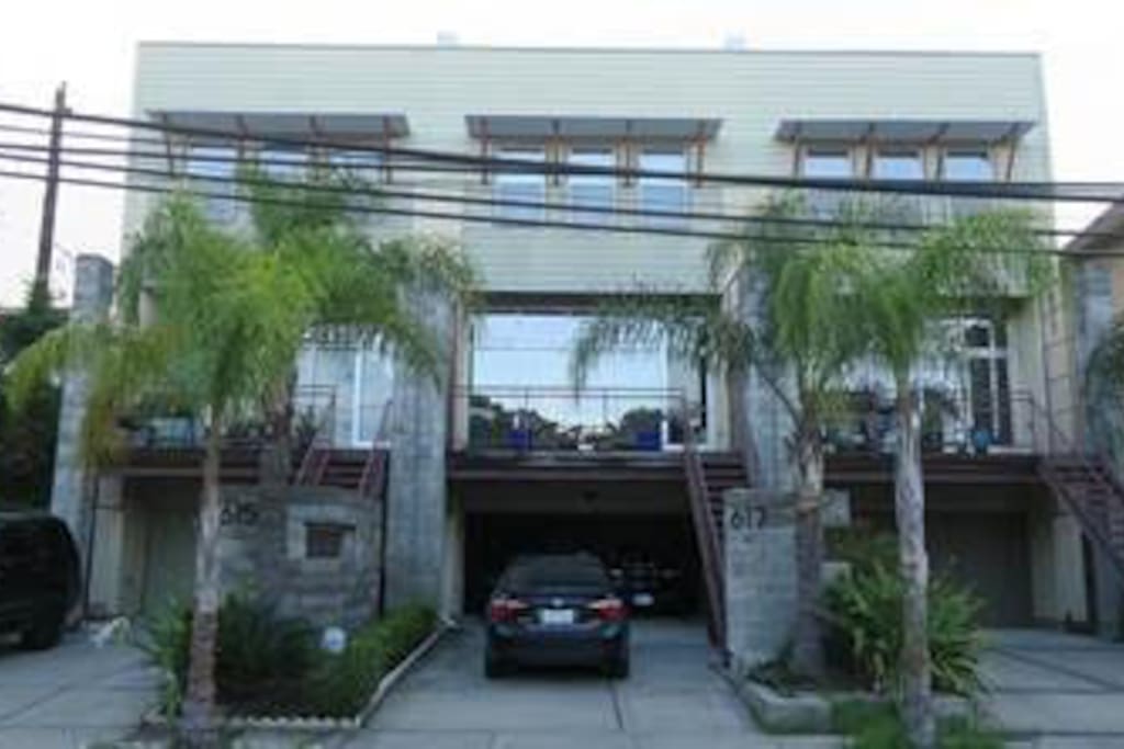 View from driveway
