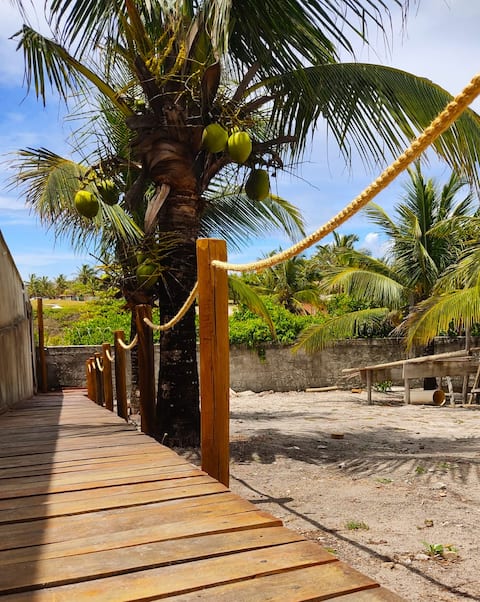 Facing the sea, Chalé Costa Dourada, Bahia