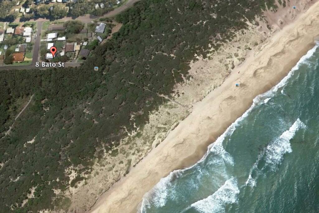 So close you can smell the sea and hear the surf pounding.
