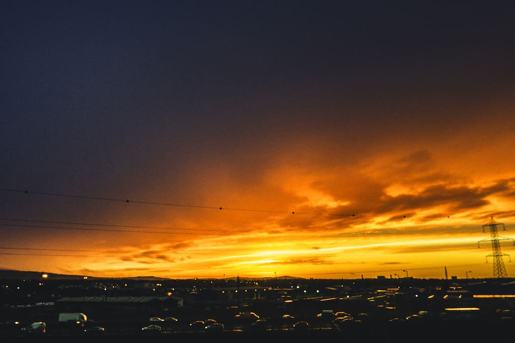 Sunset from the terrace