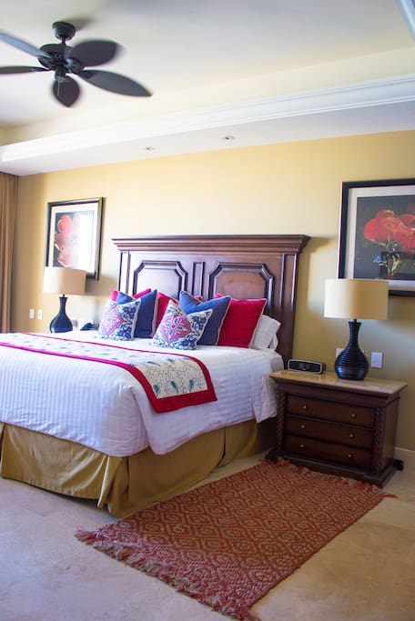 The king size bed.