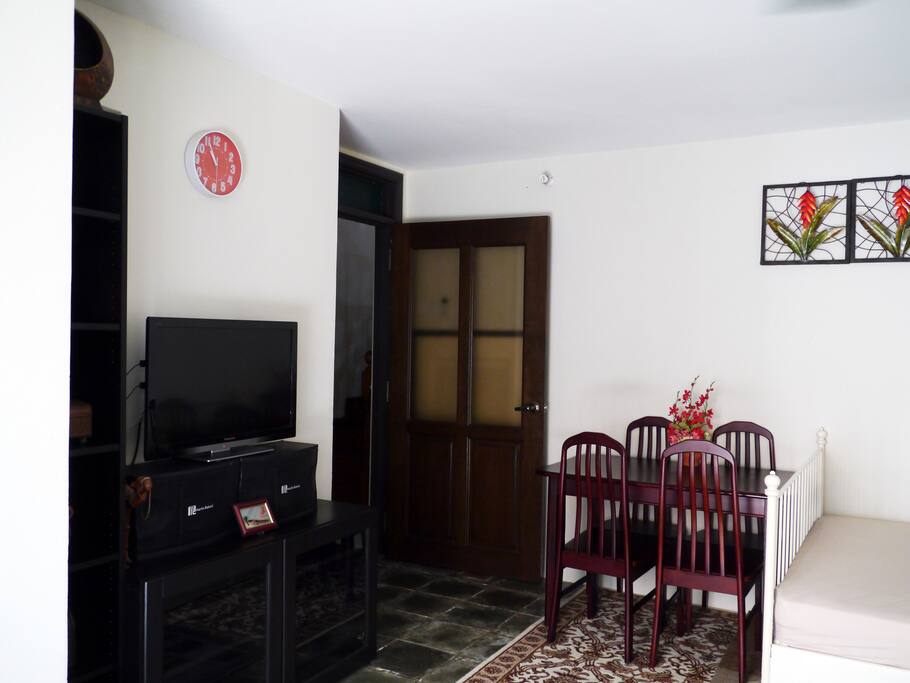 A mini living area.