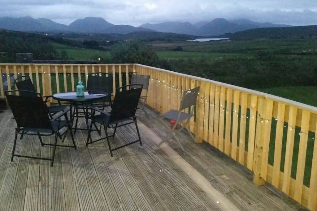 The view from the decking