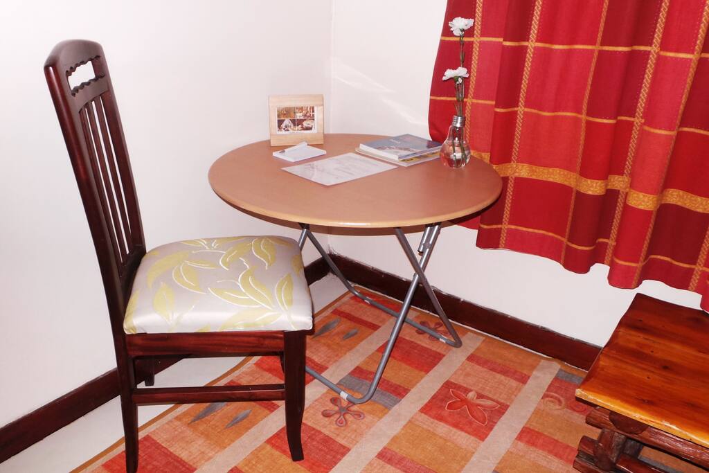 Study Table at Njiwa Room