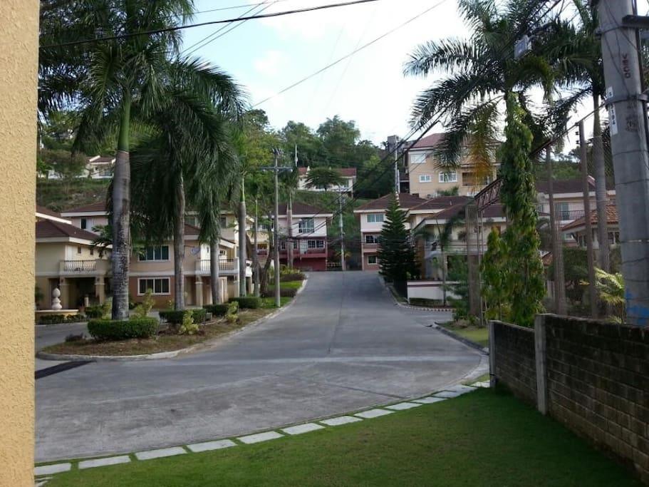 Inside road to the vacation house