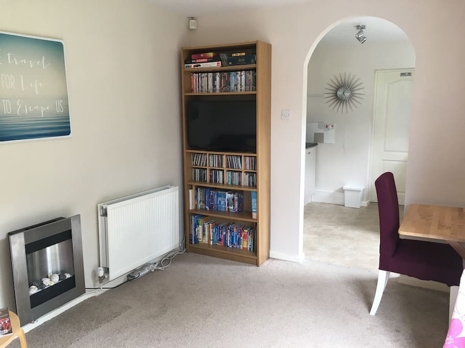 Lounge/dining area.