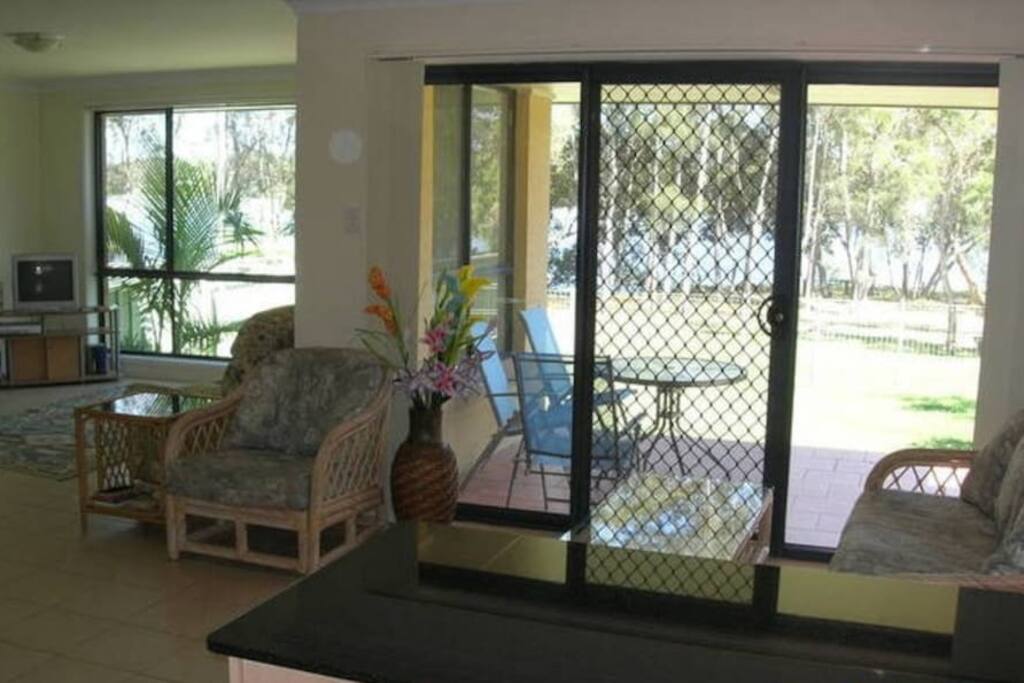 Open plan living complete with back deck for BBQ's with views of the Lake.