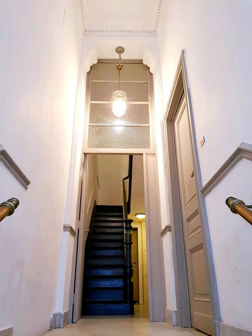 Bedroom's door on the right