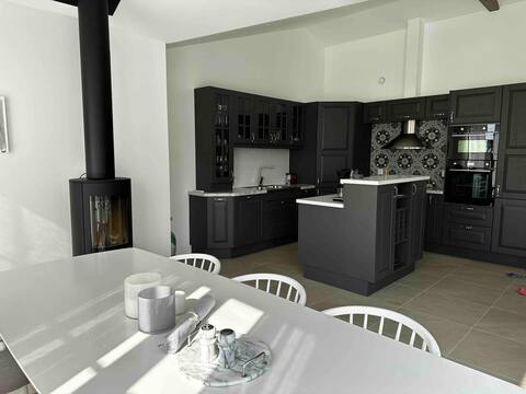 Newly built house close to the sea