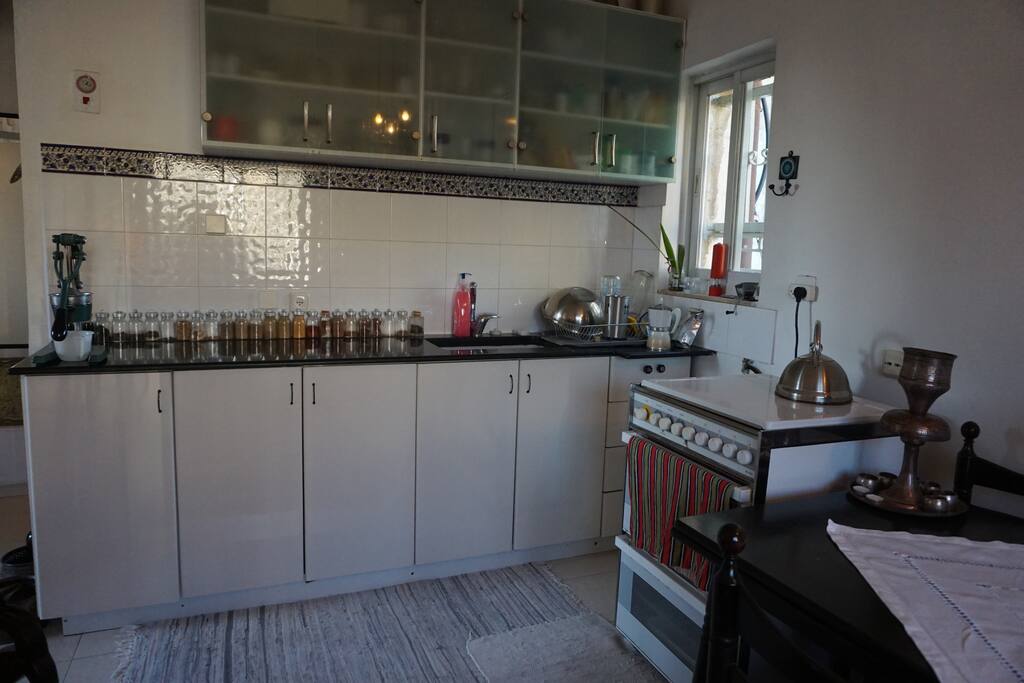 kitchen & living room