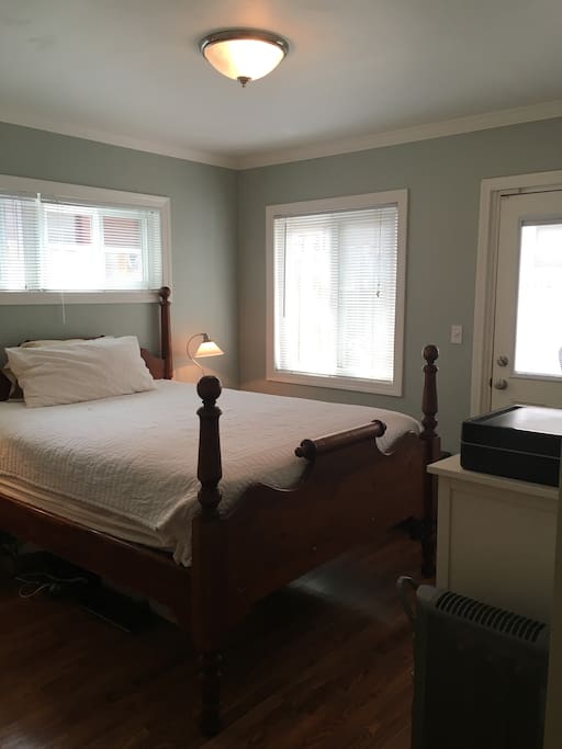 Master bedroom has separate entrance.