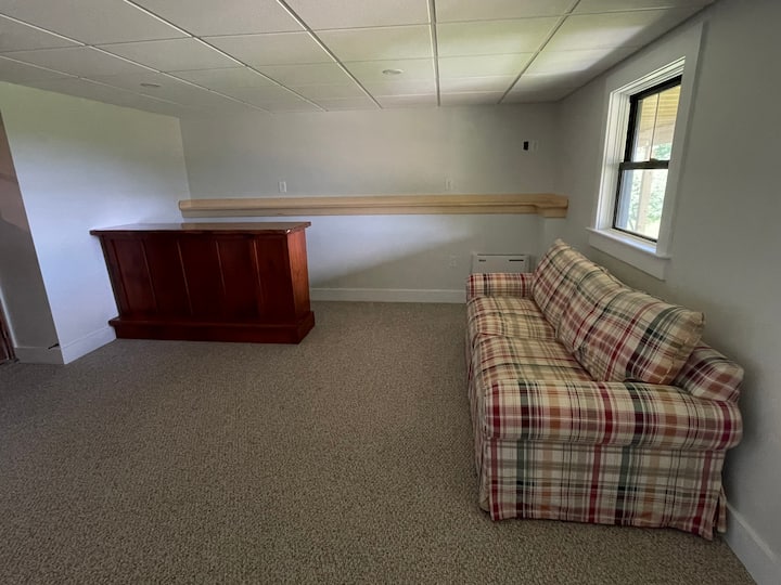 Chumba cha ziada cha ziada na bar, kuvuta kitanda na TV.