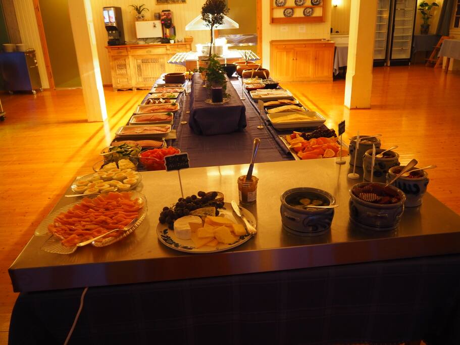 Enjoy our breakfast buffet consisting of diverse varied spreads and fresh bread
