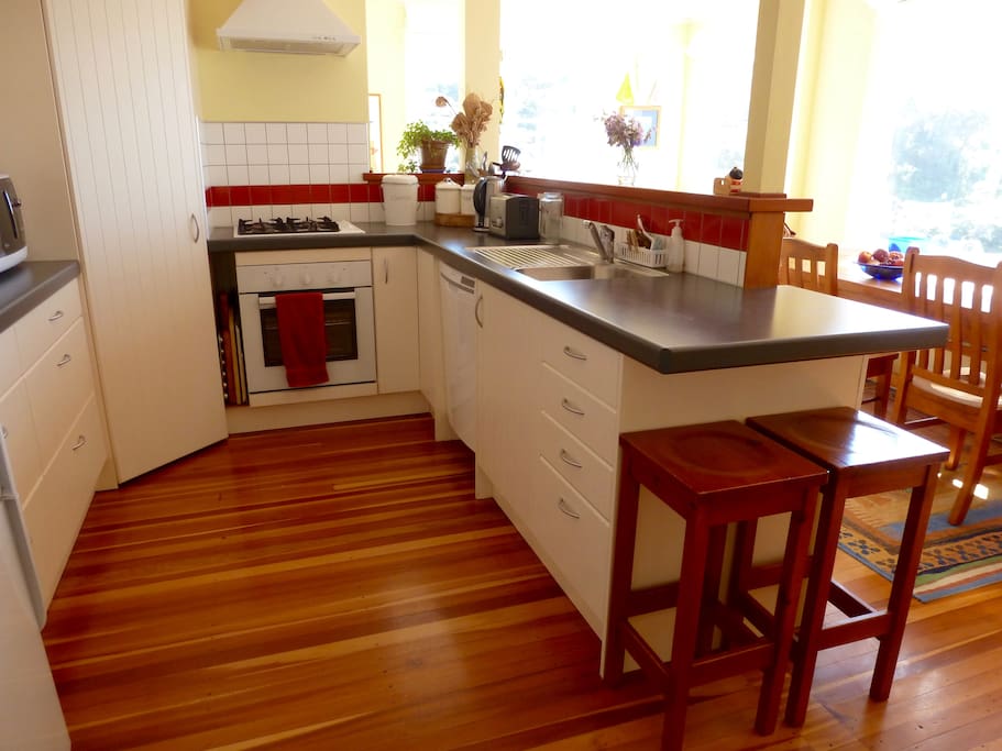 Kitchen with open plan dining
