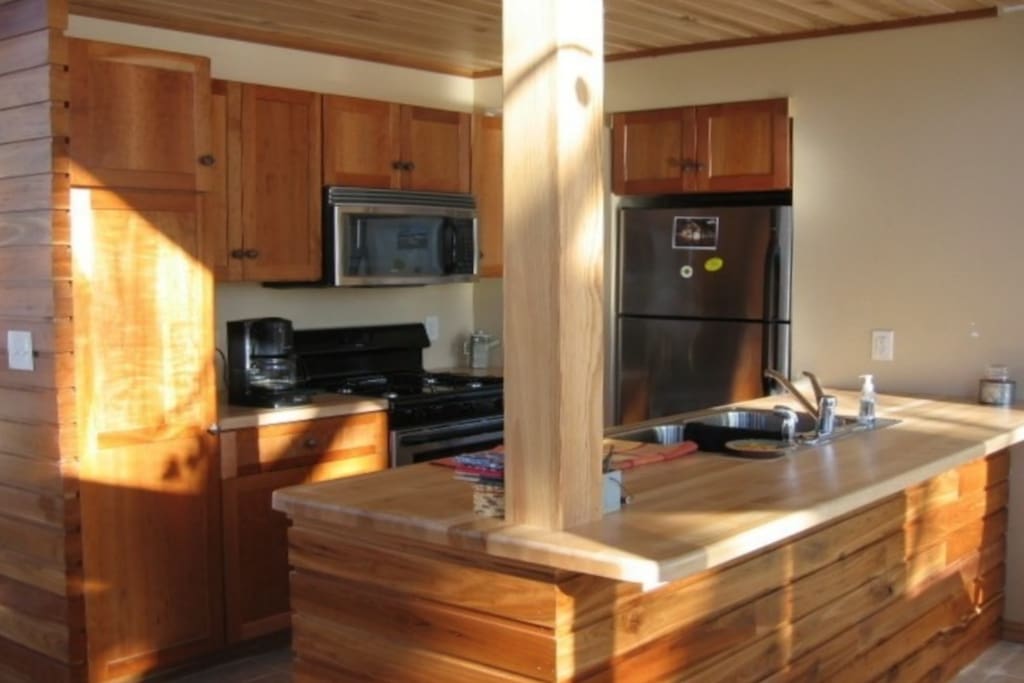 Kitchen is fully equipped for your group to prepare meals.
