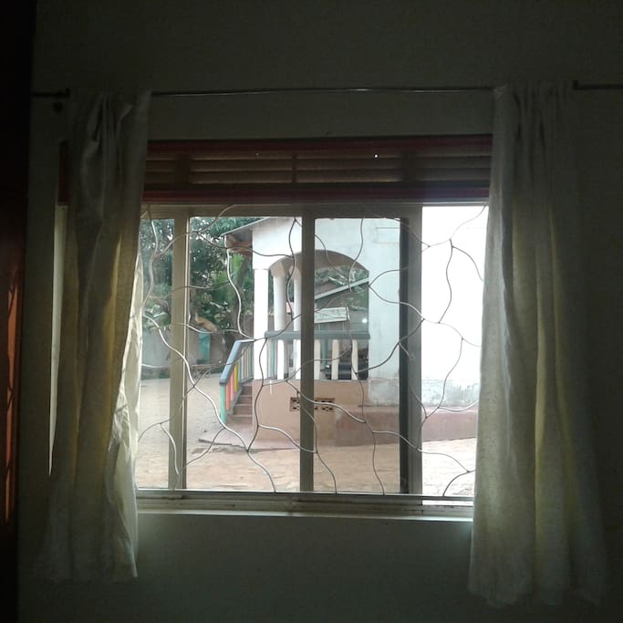 A guest's window view (bedroom)