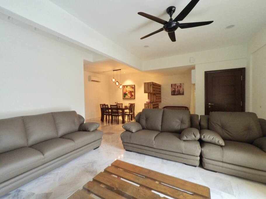 Spacious living and dining areas