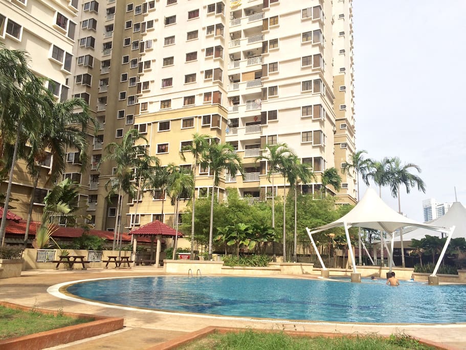 Swimming pool at our condo
