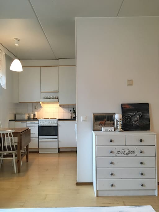 Kitchen and from there you can go to balcony.