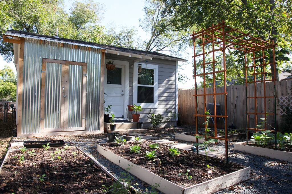 Garden and bedroom door/window