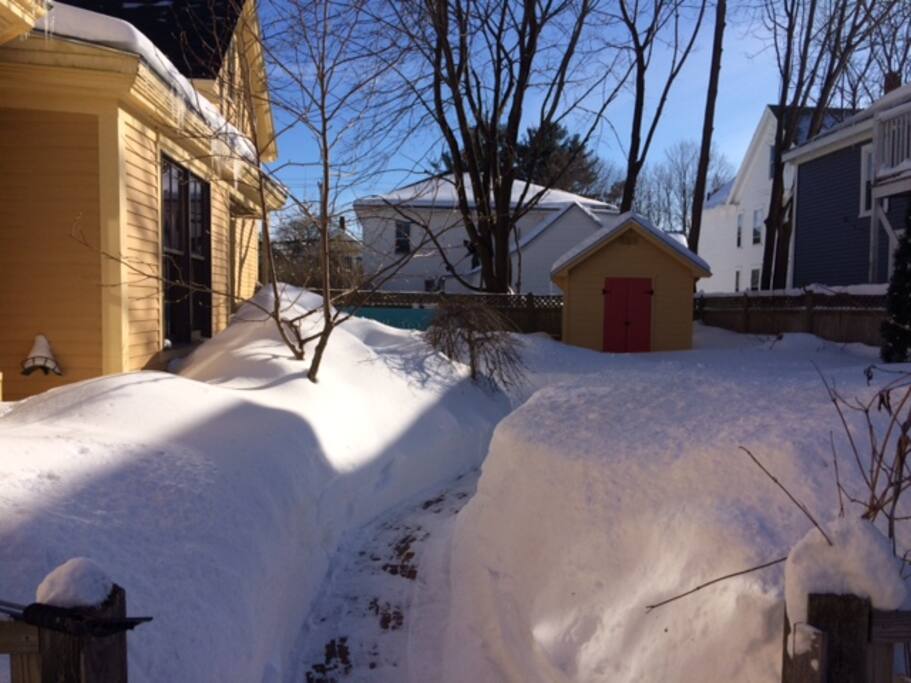 ...and in winter, the path to heaven is also cleared! :-)