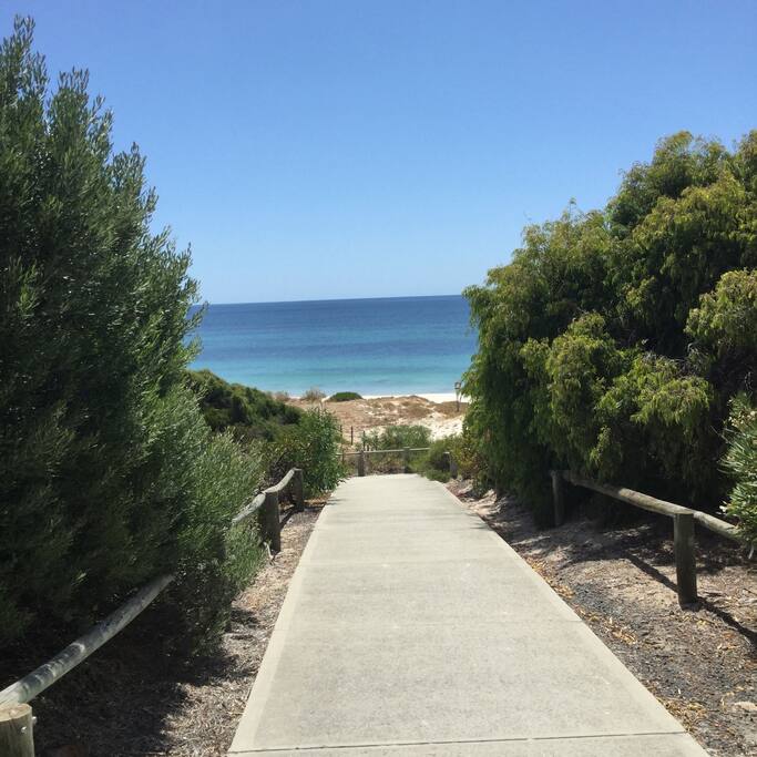 Walkway to the lovely beach