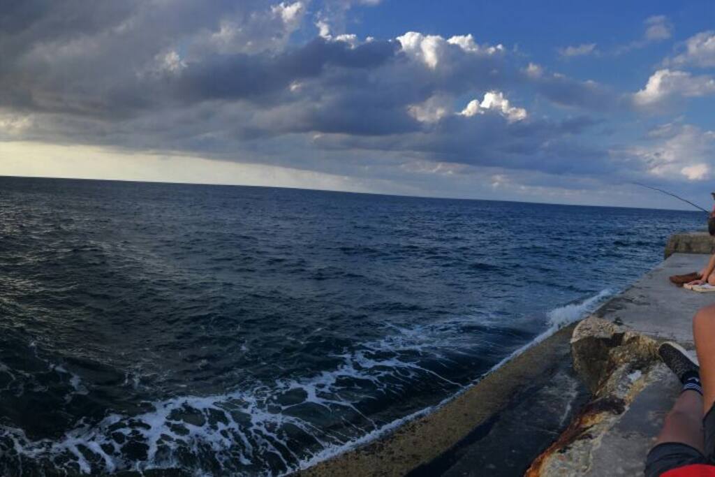 Bello mar del Caribe a solo 30 metros