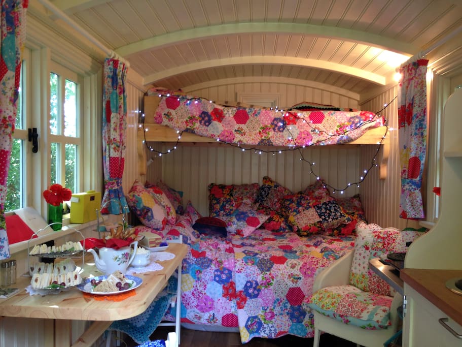 Hut interior