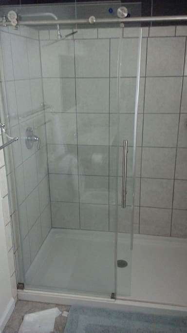 Relax in this spacious shower