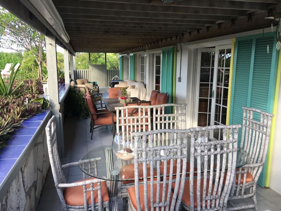 Full view of front porch
