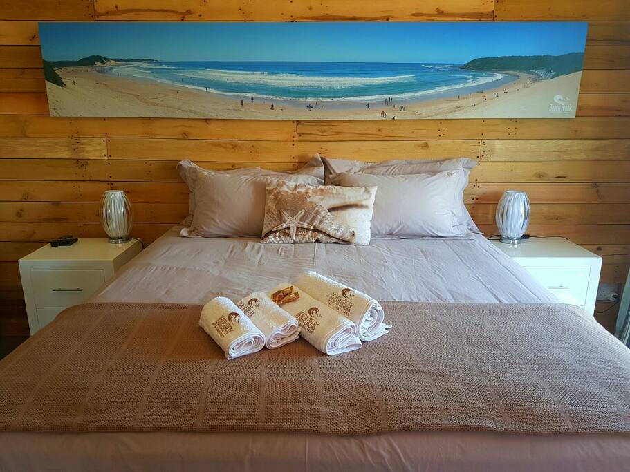 King size bed with extra length.