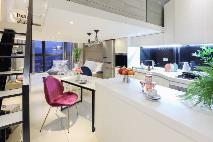 【酒精消毒】10月超優惠～高樓景觀現代時尚&挑高4米2 科技大樓捷運站1min【Da’an G】 gallery image 3