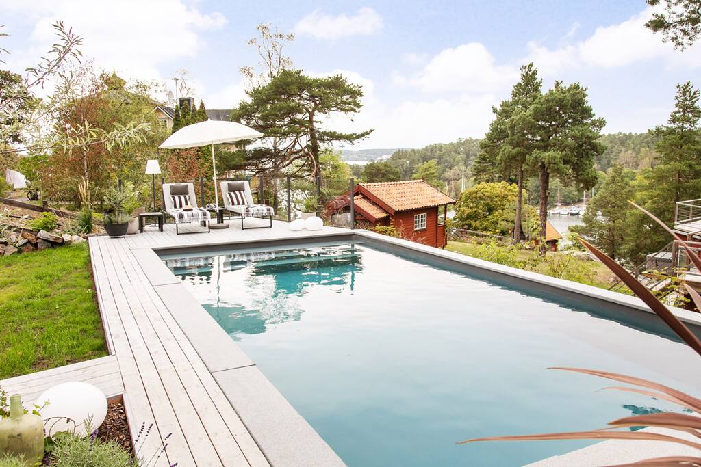 Heated pool for your private use