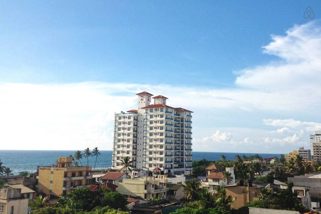 Global Towers Hotel in the distance