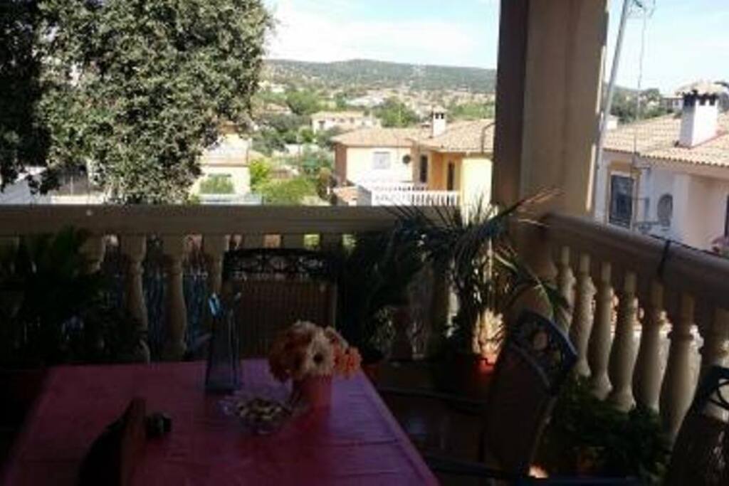 vistas desde la terraza superior, esta terraza no entra en la vivienda a hospedarse