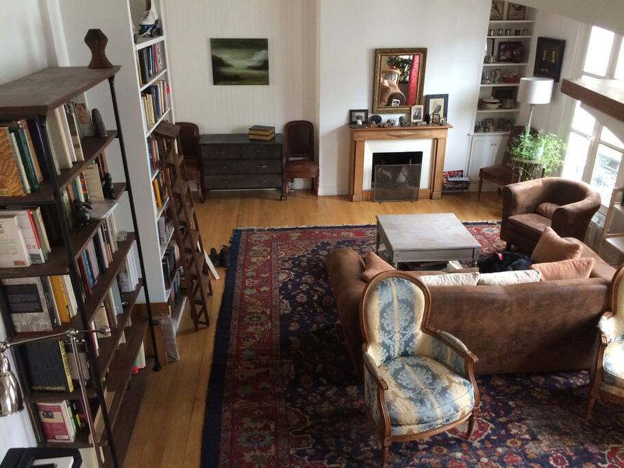 Living room with sofa-bed for 2 people.