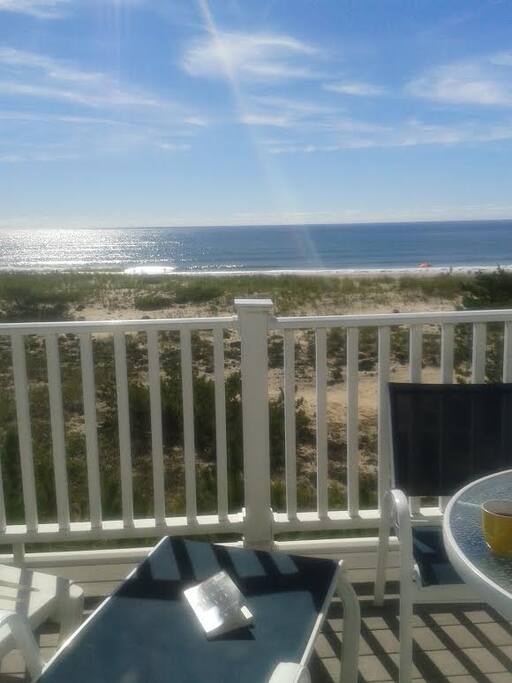 Deck with ocean view