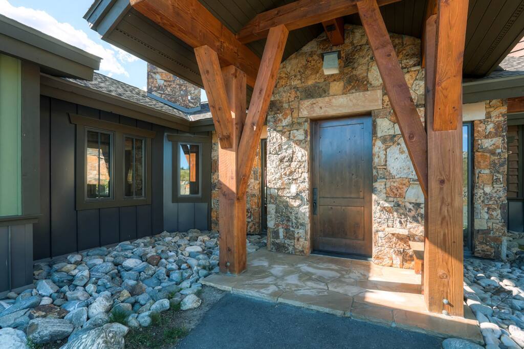 Pristine design is seen throughout the home, even heading towards the entryway.