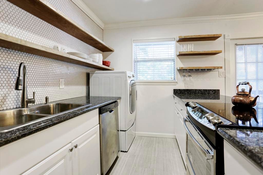 Spacious storage and top of the line appliances
