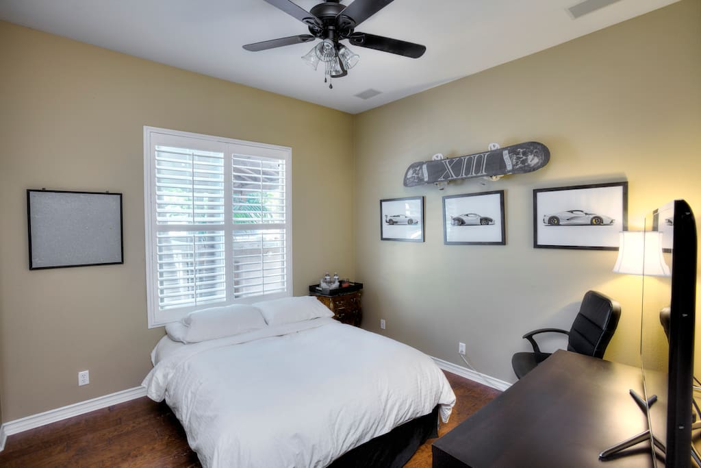 Private Downstairs Master suite with private bath