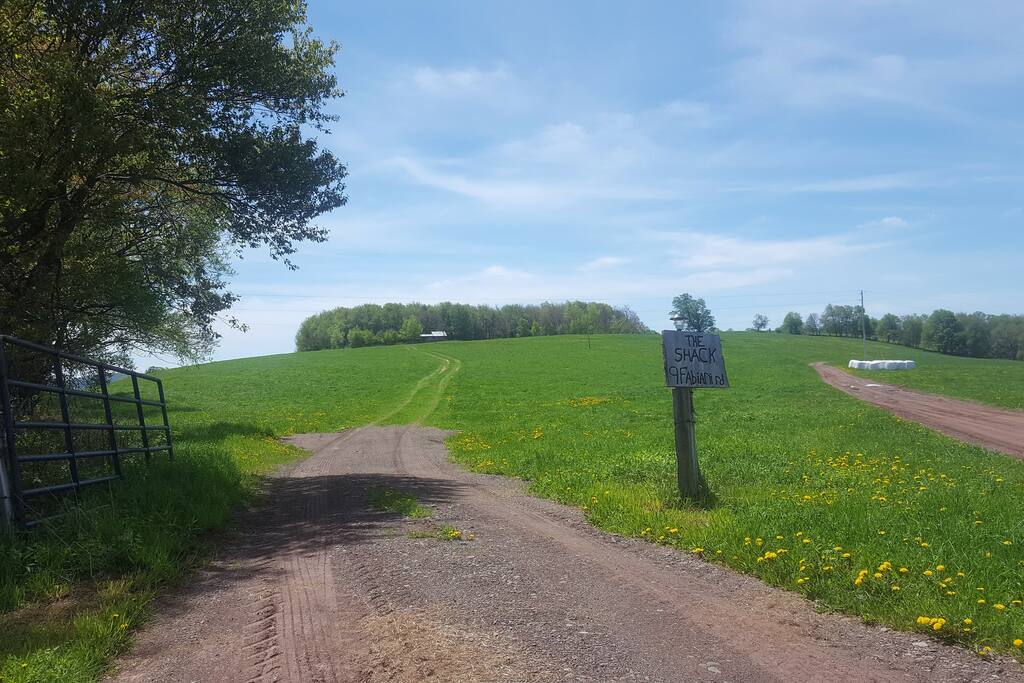 A short drive up this path, your getaway awaits