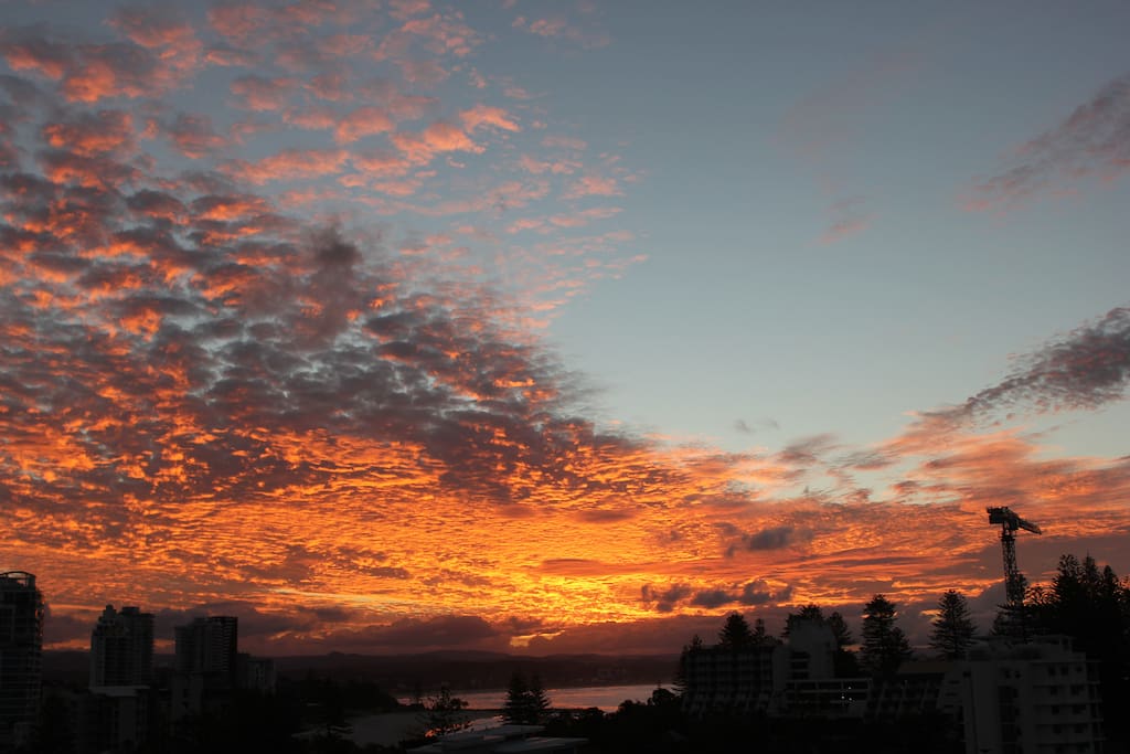 The view from your room. Enjoy the sunset.