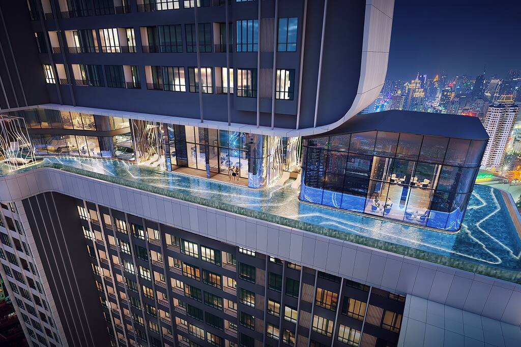 ROOF TOP 360 DEGREE INFINITY VIEW SWIMMING POOL