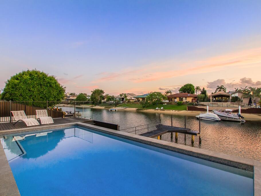 Large fully heated swimming pool