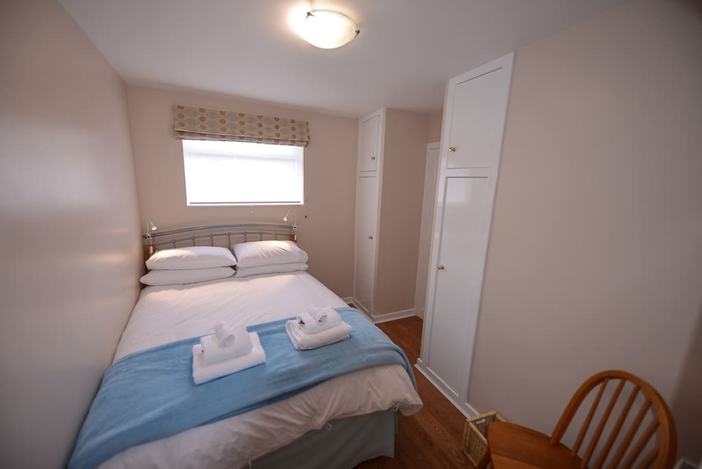 Double bed with ensuite shower room