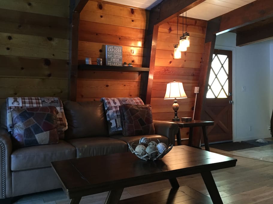 Living room with cozy seating.
