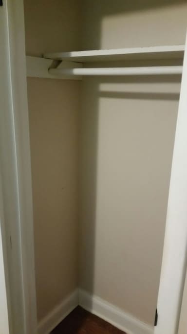 Ample closet space